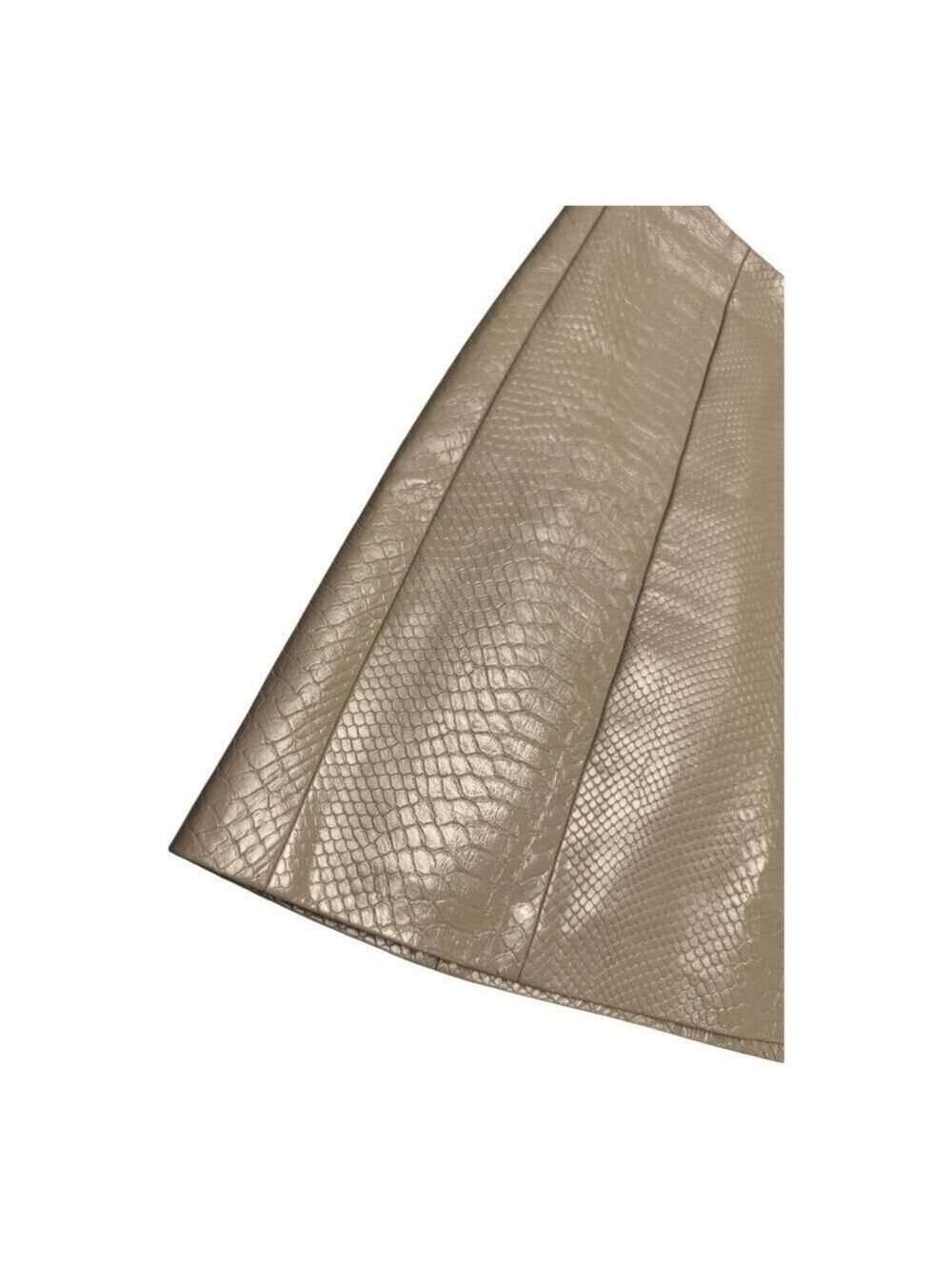 BABATON ARITZIA Faux Leather Snake Skin Business Casual Mini Skirt Womens 4 - Picture 4 of 5